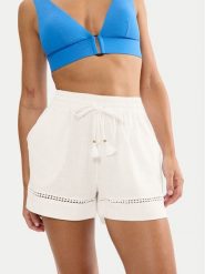 Triumph Szorty piżamowe Summer Wear 10227237 Biały Regular Fit. Białe piżamy damskie Triumph, bez wzorów, ze lnu, bez ramiączek. Za 139.99 zł.