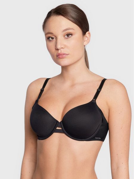 Calvin Klein Underwear Biustonosz bezszwowy 000QF1184E Czarny. Czarne biustonosze Calvin Klein Underwear, bez wzorów, z syntetyku. Za 129.99 zł.