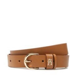 Pasek Damski Tommy Hilfiger. Brązowe paski damskie Tommy Hilfiger, bez wzorów. Za 229.99 zł.