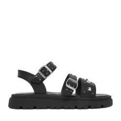 Sandały Guess. Czarne sandały dziewczęce Guess, bez zapięcia. Za 219.99 zł.