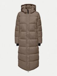ONLY Płaszcz zimowy 15287913 Brązowy Regular Fit. Brązowe kurtki damskie Only, na zimę, m, bez wzorów, z syntetyku, bez kaptura. Za 699.99 zł.