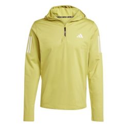 Kurtka 1/2 z zamkiem błyskawicznym adidas Own the Run winterized. Żółte kurtki męskie Adidas, xl, bez wzorów, z materiału, eleganckie, z kapturem. Za 296.50 zł.