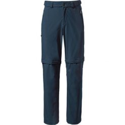 Spodnie z odpinanymi nogawkami Vaude Farley Stretch T-Zip Pants III. Niebieskie spodnie sportowe męskie Vaude, na lato, bez wzorów, trekkingowe. Za 493.49 zł.