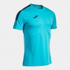 Koszulka Joma Olimpiada. Niebieskie koszulki sportowe męskie Joma, l, bez wzorów, z materiału, bez kołnierzyka, bez ramiączek. Za 87.35 zł.