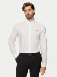 KARL LAGERFELD Koszula 605947 544671 Biały Regular Fit. Białe koszule męskie KARL LAGERFELD, m, bez wzorów, z bawełny, bez kołnierzyka, bez ramiączek. Za 449.99 zł.