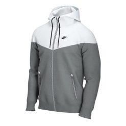 Kurtka Windrunner Rozmiar XXL Szary - DA0001-084. Białe kurtki męskie Nike, xl, bez wzorów, z materiału, do biegania. Za 413.90 zł.