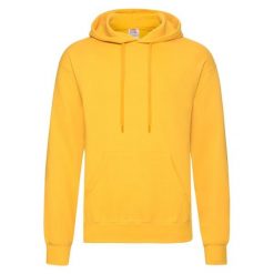Bluza Fruit Of The Loom Classic z kapturem dla dorosłych Mostaza. Białe bluzy damskie Fruit of the Loom, na zimę, bez wzorów, z kapturem. Za 185.99 zł.