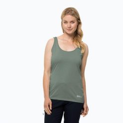 Koszulka trekkingowa damska Jack Wolfskin Pack & Go Tank. Niebieskie koszulki sportowe damskie Jack Wolfskin, s, bez wzorów, z materiału, bez kołnierzyka, bez ramiączek. Za 57.99 zł.