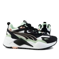 Buty damskie sneakersy sportowe Puma RS-X EFEKT PRM. Białe obuwie sportowe damskie Puma, bez wzorów, z materiału, trekkingowe. Za 279.00 zł.