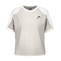 Damski jersey Head Play Tech. Szare koszulki sportowe damskie Head, bez wzorów, z jersey, bez kołnierzyka, bez ramiączek. Za 248.40 zł.