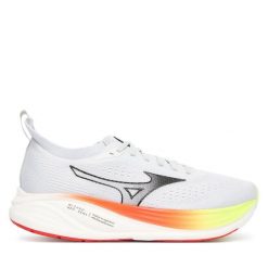 Buty do biegania Mizuno. Szare buty sportowe męskie Mizuno, bez zapięcia, do biegania. Za 649.99 zł.