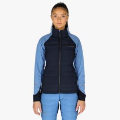 Kurtka Narciarska Narciarstwo biegowe Kobieta Nordic Wiatroszczelny. Czarne kurtki damskie SWEDEMOUNT, xl, bez wzorów, z materiału, bez kaptura. Za 319.99 zł.