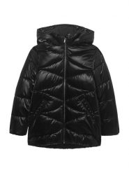 Mayoral Kurtka zimowa 7436 Czarny Regular Fit. Czarne buty zimowe dziewczęce Mayoral, na zimę, bez wzorów, z syntetyku, bez kaptura. Za 289.99 zł.