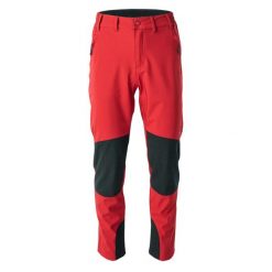 Spodnie turystyczne Elbrus Amboro. Czerwone spodnie sportowe męskie ELBRUS, na lato, bez wzorów, trekkingowe. Za 340.19 zł.