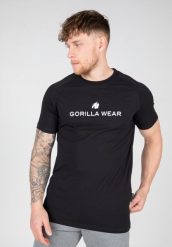 Davis Koszulka - Czarny. Czarne koszulki sportowe męskie GORILLA WEAR, xl, bez wzorów, z bawełny, bez kołnierzyka, bez ramiączek, na fitness i siłownię. Za 179.99 zł.