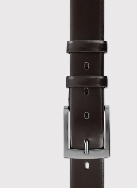 PAKO LORENTE – Ciemnobordowy skórzany pasek męski. Paski damskie Pako Lorente, bez wzorów, ze skóry. Za 149.99 zł.