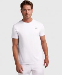 Koszulka sportowa męska Comfort. Czerwone koszulki sportowe męskie NORDICDOTS, m, bez wzorów, z bawełny, bez kołnierzyka, bez ramiączek, tenisowe. Za 190.00 zł.