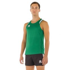 Tank top Errea Starter. Białe t-shirty męskie ERREA, l, z aplikacjami, ze skóry, bez kołnierzyka. Za 191.50 zł.