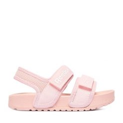 Sandały Reebok. Czerwone sandały dziewczęce Reebok, bez zapięcia. Za 79.99 zł.