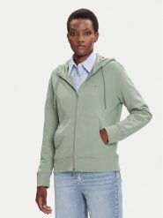 Gant Bluza Shield 4201412 Zielony Regular Fit. Zielone bluzy damskie GANT, l, bez wzorów, z bawełny, bez kaptura. Za 489.99 zł.