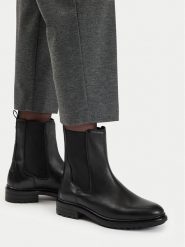Lasocki Sztyblety CEO-WI34-GALA-01 Czarny. Czarne botki damskie Lasocki, ze skóry, bez obcasa, na płaskiej podeszwie, bez zapięcia. Za 259.99 zł.