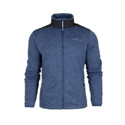 Bluza/sweter Bergson TACT. Niebieskie bluzy męskie Bergson, m, bez wzorów, bez kaptura. W wyprzedaży za 250.00 zł.