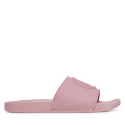 Klapki Just Cavalli. Czerwone klapki damskie Just Cavalli, bez wzorów, bez obcasa. Za 179.99 zł.