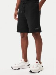 Guess Szorty sportowe Z6RD06 KAIJ1 Czarny Regular Fit. Czarne krótkie spodenki sportowe męskie Guess, m, z aplikacjami, z bawełny. Za 269.99 zł.