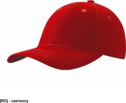 JHK CZA6PKID - Czapki 6p Dziecięca zapięcie rzep - czerwony - Uni. Czerwone rękawiczki dziecięce JHK, bez wzorów. Za 9.37 zł.