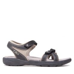 Sandały CMP. Czarne obuwie sportowe damskie CMP, bez wzorów, trekkingowe. Za 129.99 zł.