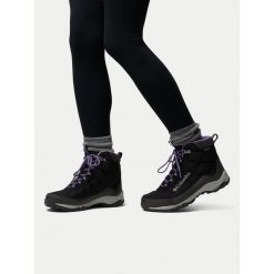 Trekkingi Columbia. Czarne obuwie sportowe damskie Columbia, trekkingowe. Za 479.99 zł.