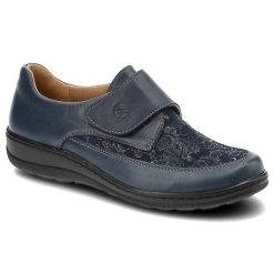 Granatowe Półbuty Helios Wygodne Buty Damskie. Niebieskie półbuty damskie Helios, na wiosnę, bez wzorów, ze skóry, eleganckie, bez obcasa, bez zapięcia. Za 209.00 zł.