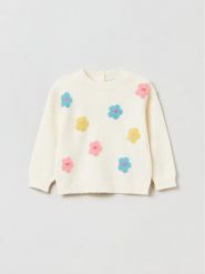 OVS Sweter 1844202 Écru Regular Fit. Swetry dla dziewczynek OVS, bez wzorów, z wiskozy, bez kołnierzyka, bez ramiączek, bez kaptura. Za 129.99 zł.