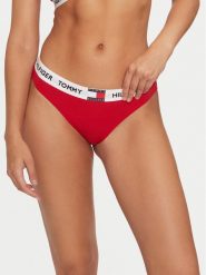 Tommy Hilfiger Figi klasyczne UW0UW05617 Czerwony. Czerwone figi damskie Tommy Hilfiger, s, bez wzorów, z bawełny. Za 59.99 zł.