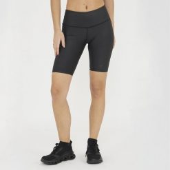Spodenki kolarskie treningowe REA czarne. Czarne szorty sportowe damskie Legea, bez wzorów, z nylonu, sportowe, na fitness i siłownię. Za 82.00 zł.