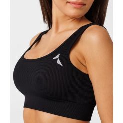 Stanik fitness cardio Carpatree Rib bezszwowy. Czarne obuwie sportowe damskie Carpatree, bez wzorów, na fitness i siłownię. Za 149.99 zł.