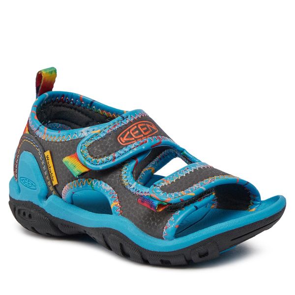 Sandały Keen. Niebieskie sandały dziewczęce Keen, bez zapięcia. Za 189.99 zł.