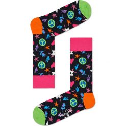 Happy Socks - Skarpety Peace And Love. Czarne skarpety męskie Happy Socks. W wyprzedaży za 27.90 zł.