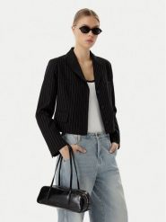 Calvin Klein Torebka Foil Logo Glossy Bauletto LV04F3638G Czarny. Czarne torebki do ręki damskie Calvin Klein, bez wzorów, ze skóry, bez dodatków. Za 489.99 zł.