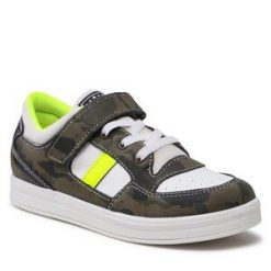 Sneakersy Primigi. Brązowe półbuty chłopięce Primigi, bez wzorów, bez zapięcia. Za 239.99 zł.