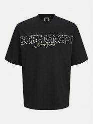 Jack & Jones Junior T-Shirt Concept Text 12263245 Czarny Relaxed Fit. Czarne t-shirty dla chłopców Jack & Jones Junior, bez wzorów, z syntetyku, bez ramiączek. Za 49.99 zł.