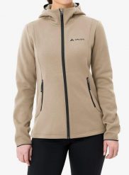 Bluza z kapturem damska Vaude Idris Fleece Hoody. Brązowe bluzy damskie Vaude, l, bez wzorów, z materiału, z kapturem. Za 439.99 zł.