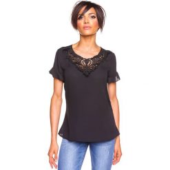 Koszulka "Aude" w kolorze czarnym. T-shirty damskie marki Glamour Paris. W wyprzedaży za 109.95 zł.