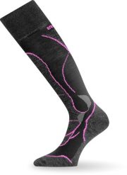 Skarpety narciarskie Lasting STW 984 Merino. Czarne skarpety damskie LASTING, z aplikacjami, z elastanu. Za 129.90 zł.
