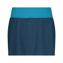 Spódnica mini 2 w 1 damska CMP. Niebieskie spódnice damskie CMP, bez wzorów, sportowe, mini, sportowe. Za 207.65 zł.