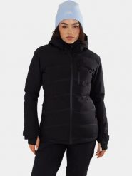 Kurtka Narciarska Damska Fundango Pumila. Czarne kurtki snowboardowe damskie Fundango, m, bez wzorów, z materiału, długie, bez kaptura, narciarskie. Za 749.00 zł.
