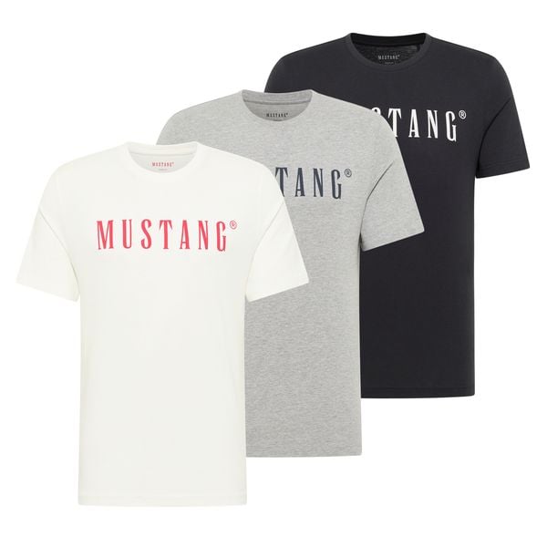 3PAK Męskich Koszulek MUSTANG Style Austin 1014695. Białe t-shirty męskie Mustang, m, bez wzorów, z bawełny, klasyczne, bez kołnierzyka. W wyprzedaży za 119.99 zł.