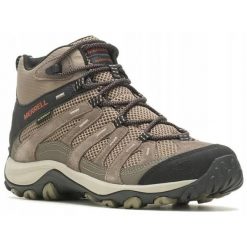 Buty trekkingowe męskie Merrell Alverstone 2 Mid WP. Brązowe trekkingi męskie Merrell. W wyprzedaży za 599.99 zł.