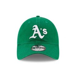 Czapka z daszkiem New Era MLB Oakland Athletics. Zielone czapki i kapelusze męskie New Era, bez wzorów, sportowe. Za 186.50 zł.
