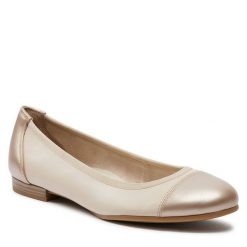 Baleriny Tamaris. Brązowe baleriny damskie Tamaris, bez wzorów, bez obcasa. Za 219.99 zł.